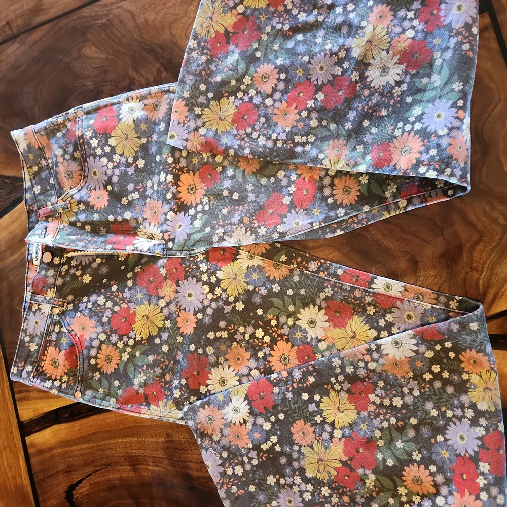 Floral Wrangler bell bottoms